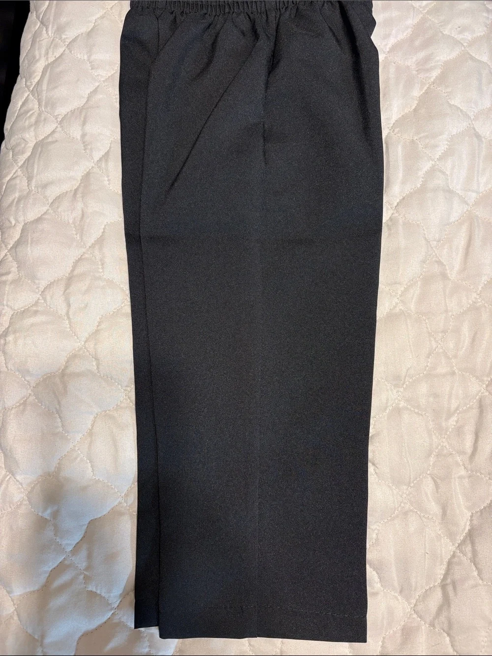George Boys' Black Shirt with Gray Pinstripe Vest and Red Patterned Tie